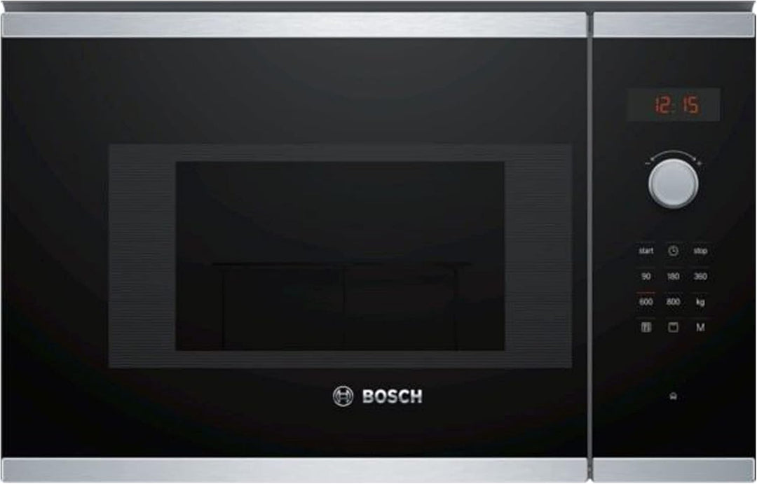 Bosch bel523ms0 eingebaut 20L 800 W schwarz, Edelstahl – Mikrowelle (eingebaut, 20 L, 800 W, Rotatio