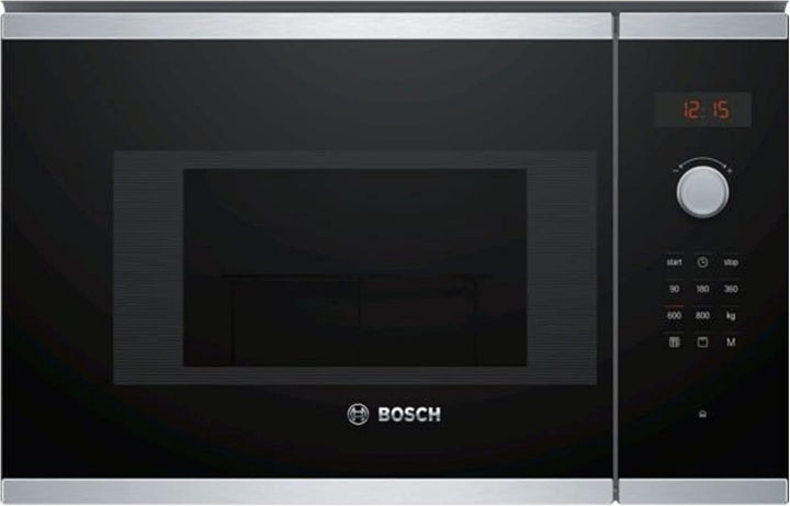 Bosch bel523ms0 eingebaut 20L 800 W schwarz, Edelstahl – Mikrowelle (eingebaut, 20 L, 800 W, Rotatio