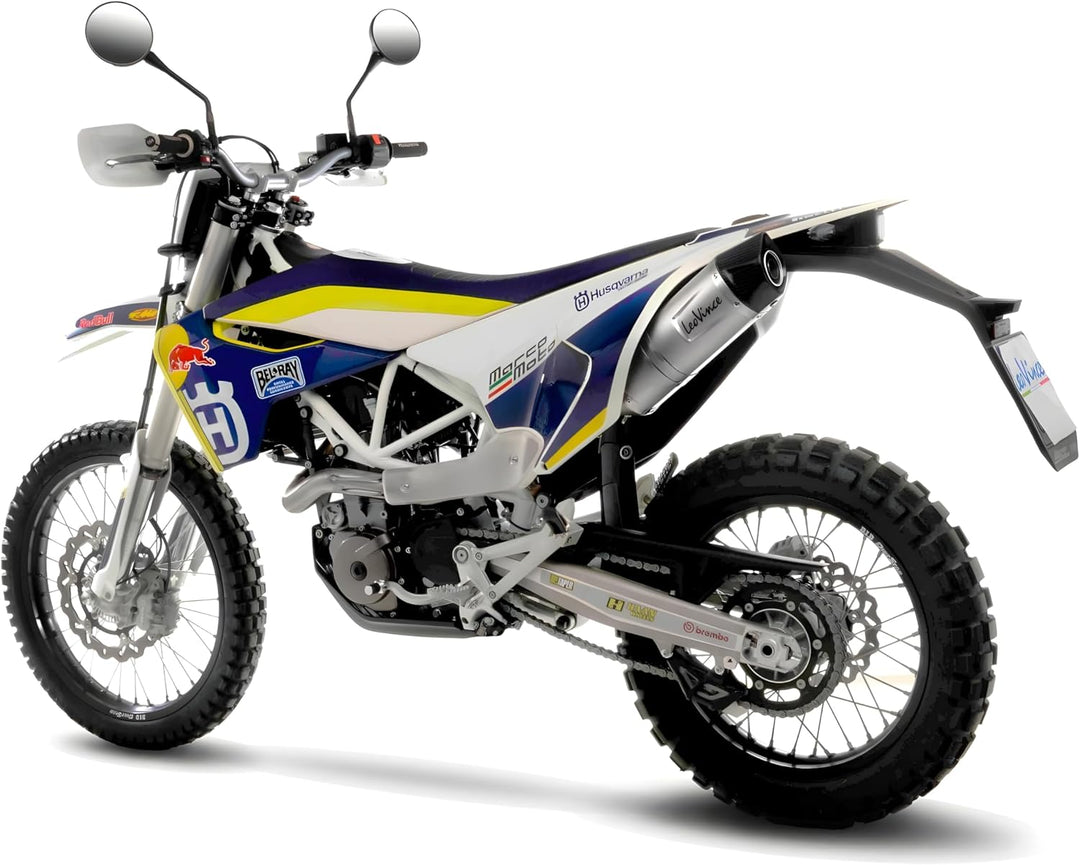 Endschalldämpfer LeoVince SLIP-ON SBK LV ONE EVO, Edelstahl, Carbon Kappe, mit Zulassung für Husqvar