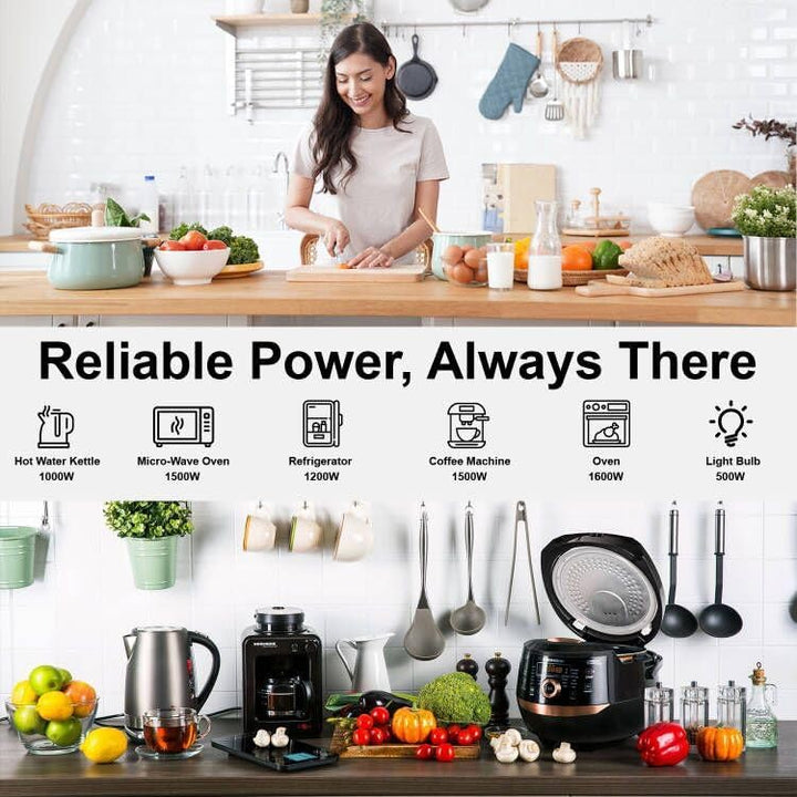 ETREPOW 5500W Hybrid Wechselrichter 48V DC auf 230V AC Reiner Sinus Solar Off Grid Wechselrichter mi