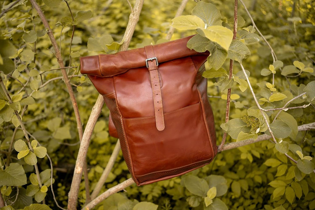 Gusti Gepäckträgertasche Leder - Miquel I. für Gepäckträger Fahrradtasche Hinterradtasche Fahrrad Ta