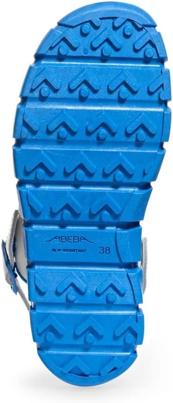 Abeba Berufsschuh-Clog Herren Abeba Dynamic tools, Weiss Blau mit Aufdruck, 42 EU, 42 EU