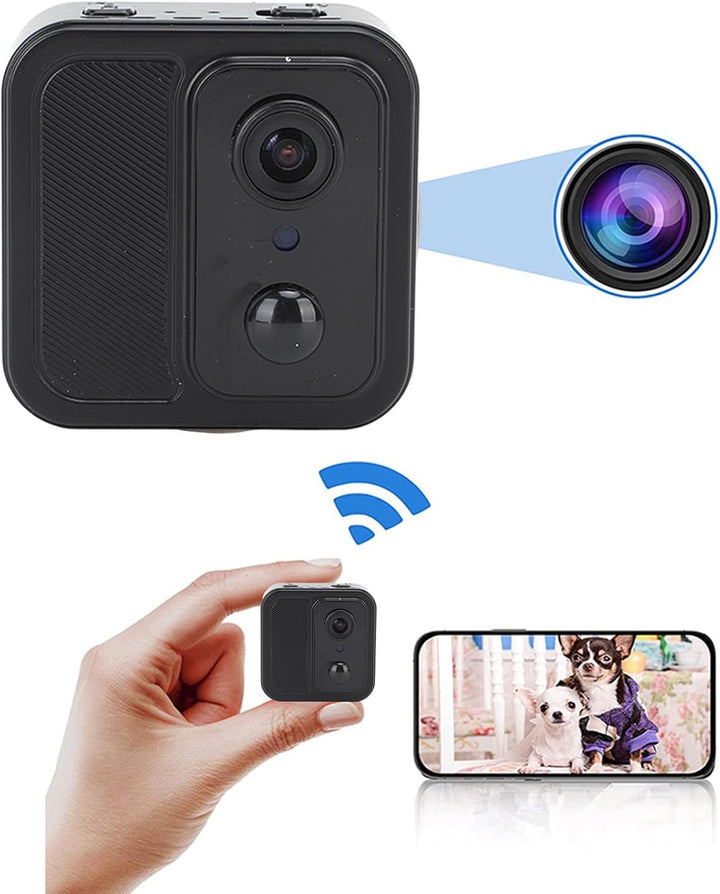4K HD Wireless WiFi Magnetische Ultradünne Nachtsicht-Minikamera mit Rückseitigem Clip, 160-Grad-Wei