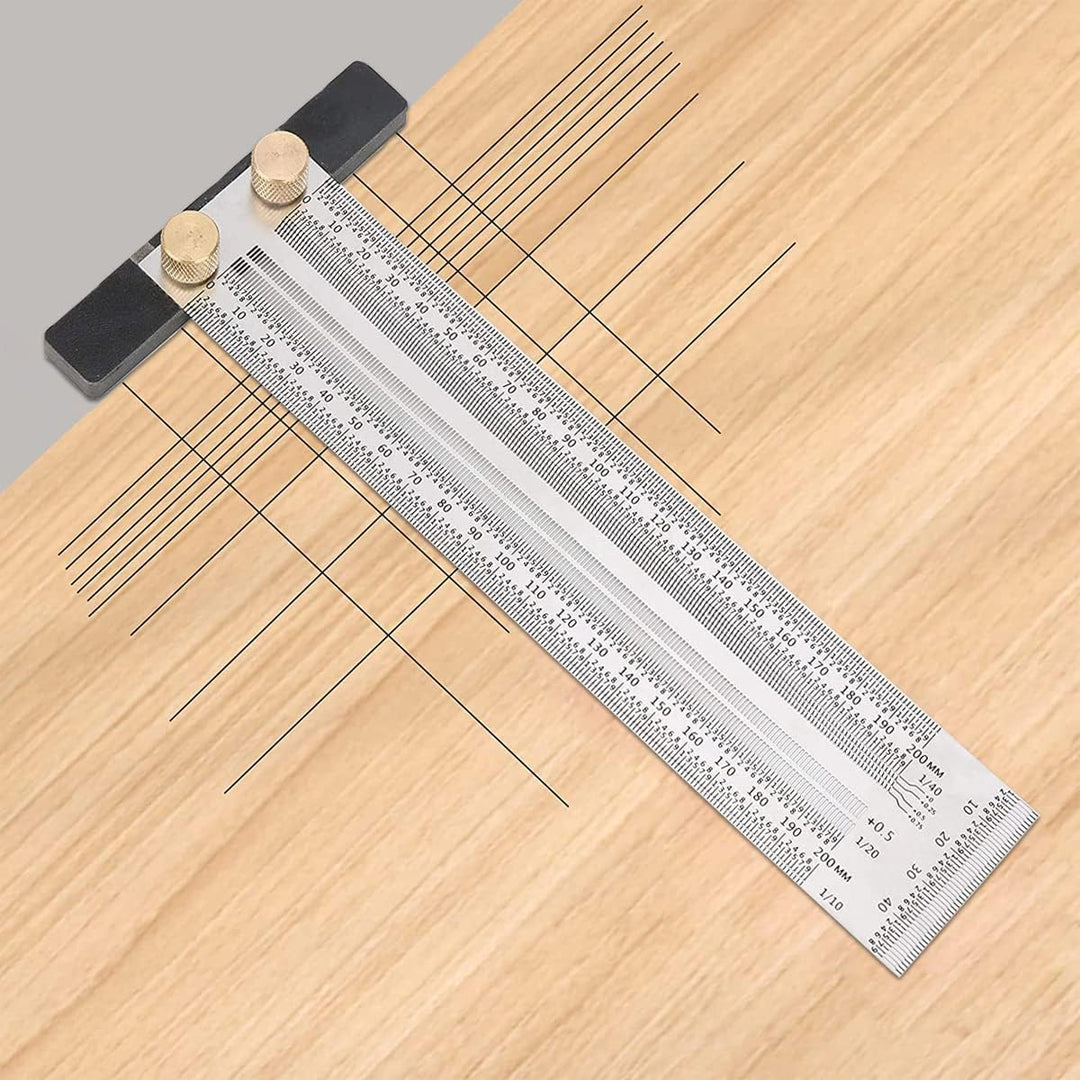 Ultra präzise Markierung T-Regel Edelstahl Markierung Lineal, T Quadrat High Precision Holzbearbeitu
