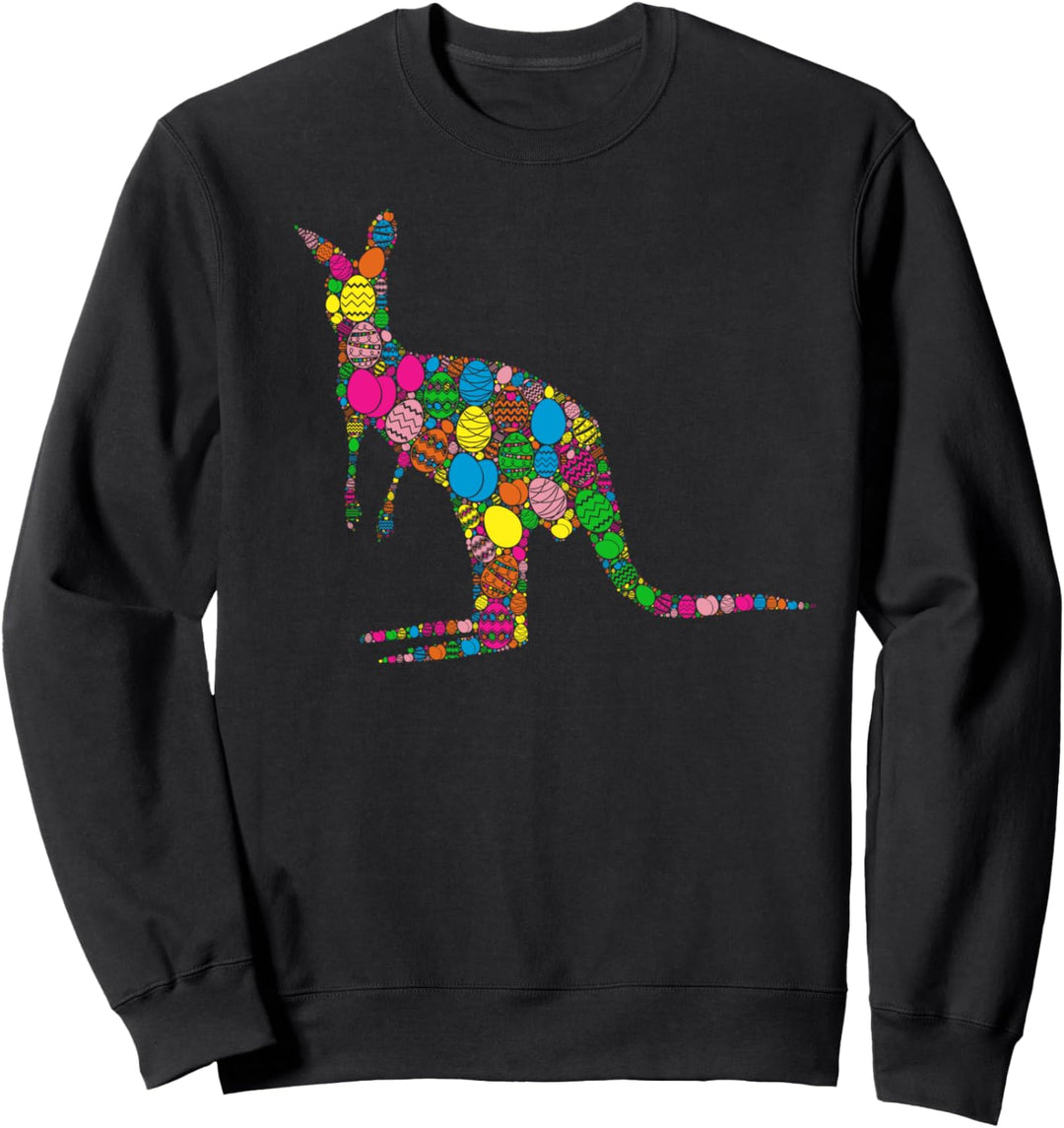 Bunte Ei Känguru Frauen Männer Kinder - Ostern Sweatshirt