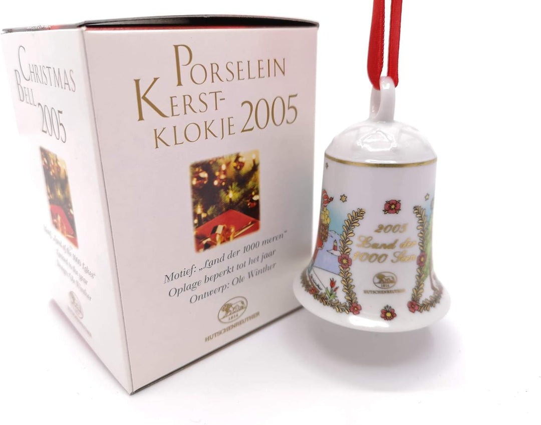 Porzellanglocke Weihnachtsglocke 2005 - Hutschenreuther - in OVP
