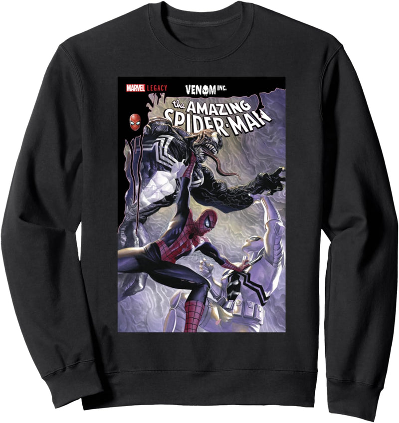Marvel Amazing Spider-Man Venom Duel Comic Cover Sweatshirt