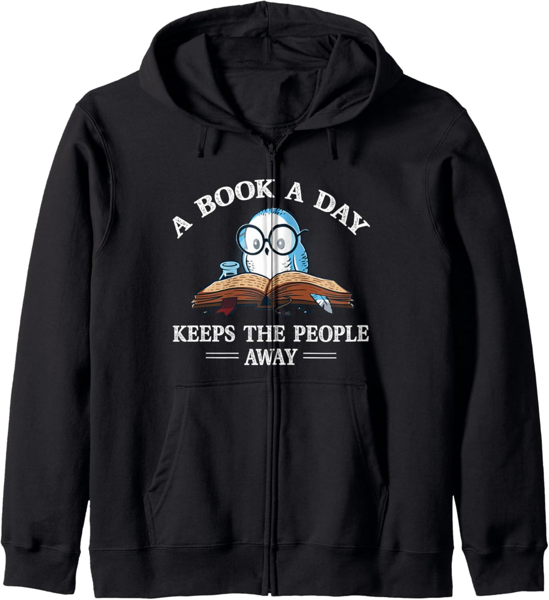 A Book A Day Keep The People Away - Book Reading - Reader Kapuzenjacke