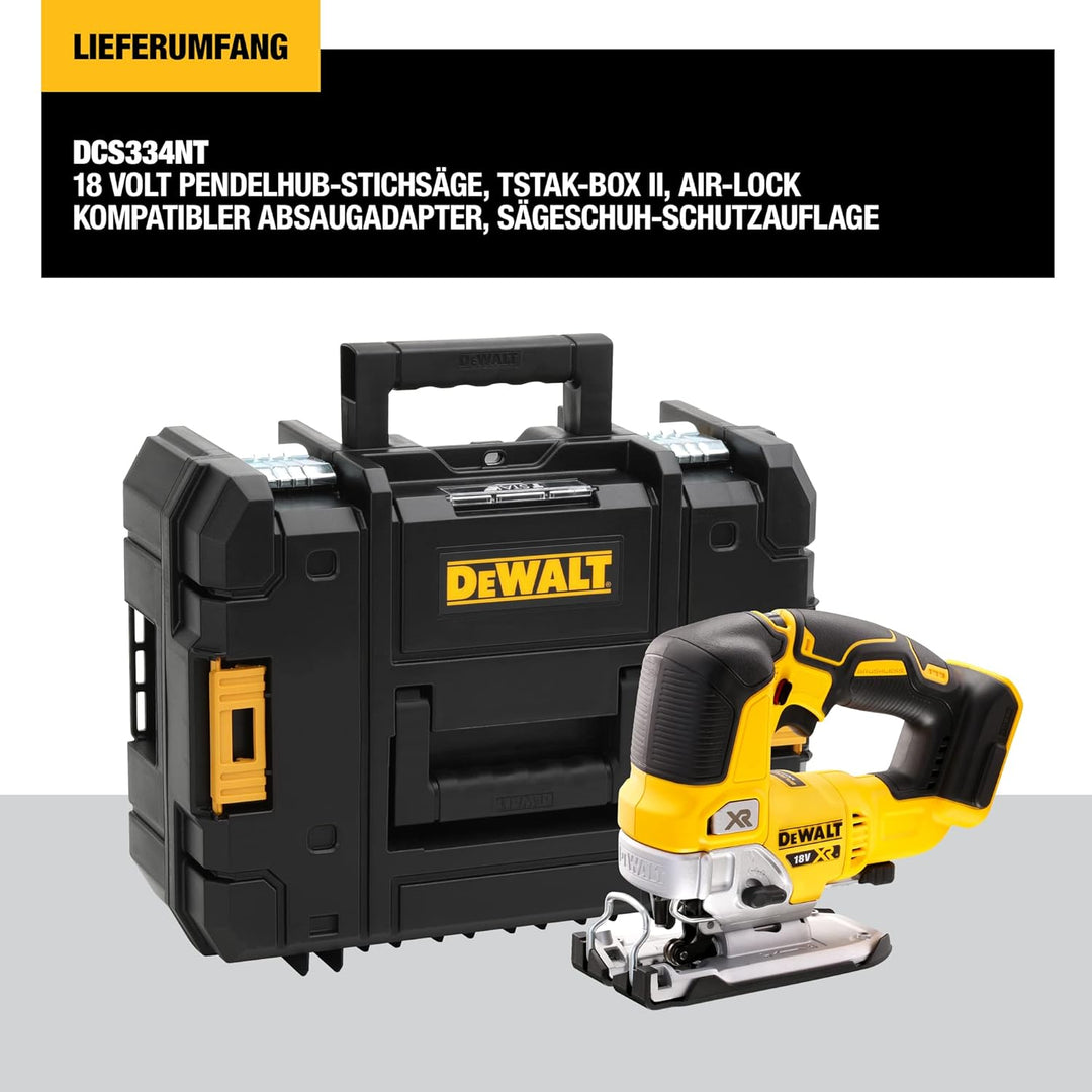 Dewalt Akku-Pendelhub-Stichsäge (18V, bürstenlos, luftgekühlt, verstellbarer Alu-Druckguss-Sägeschuh