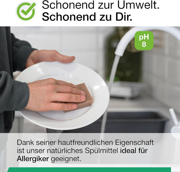 BiOHY Spülmittel (10 Liter Kanister) | Bio Geschirrspülmittel ohne schädliche Chemikalien | Flüssige