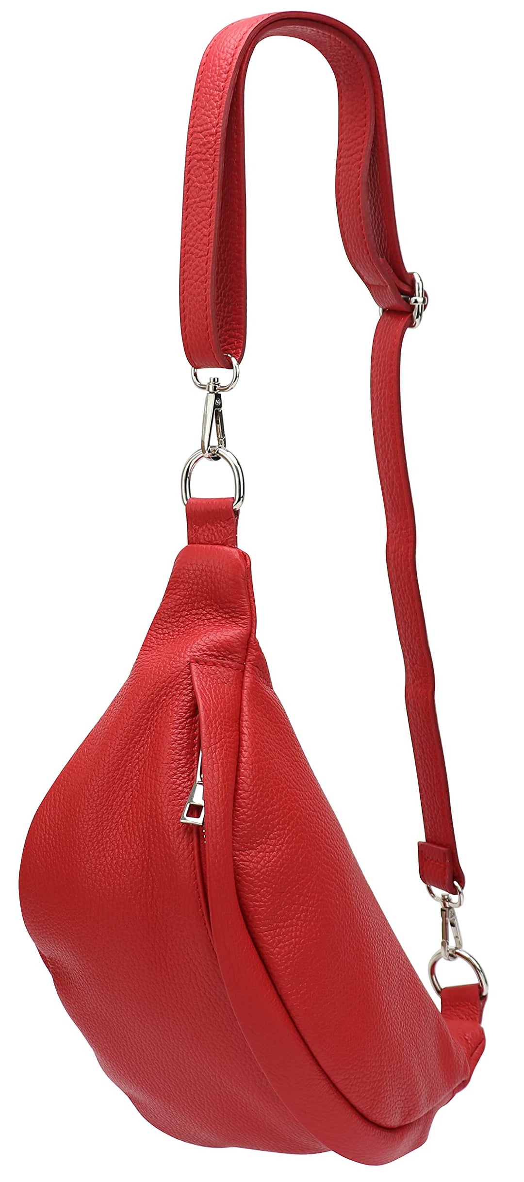 SH Leder ® echt Leder Hüfttasche Damen Herren Unisex Gürteltasche für Festival Reise Bauchtasche mit