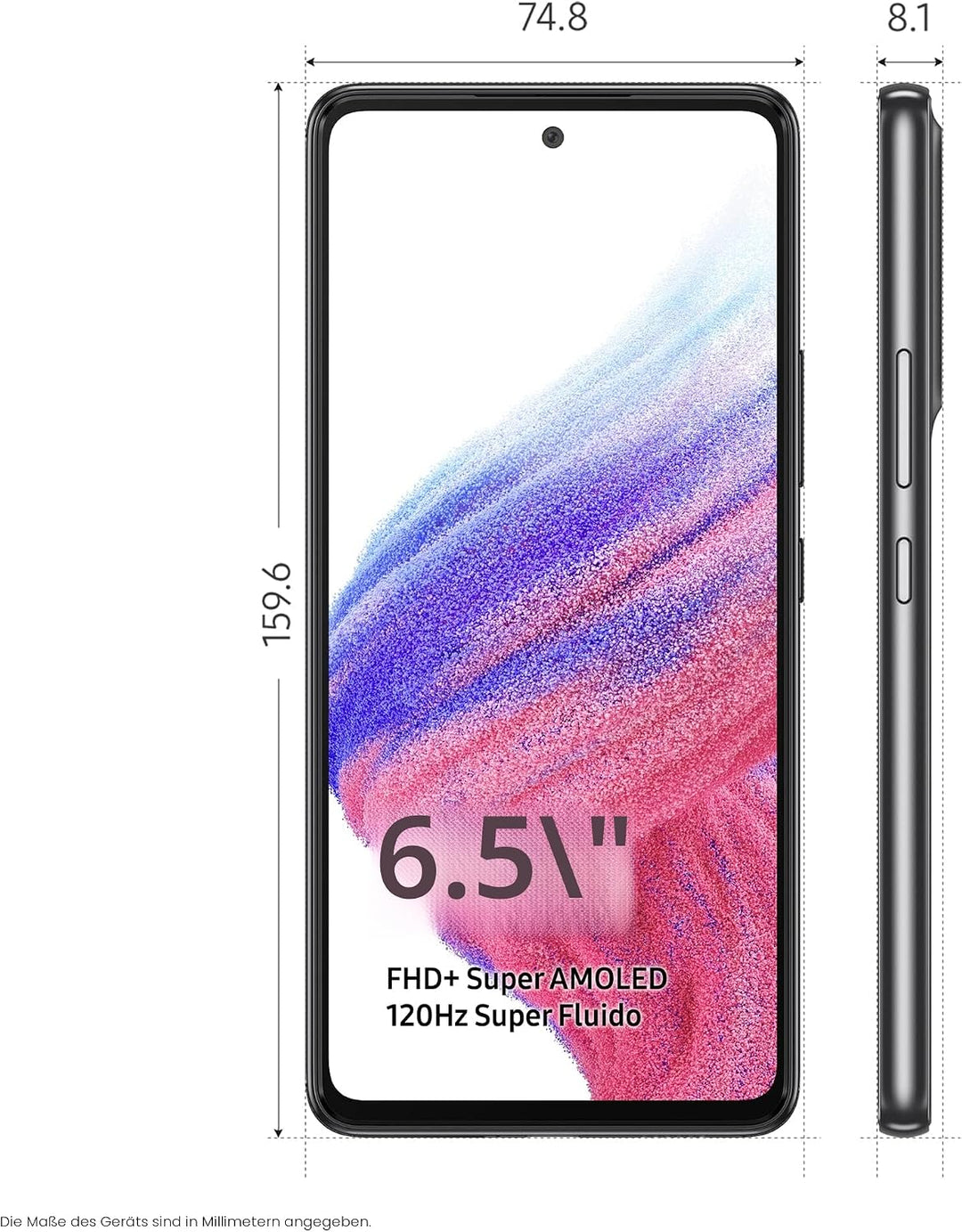 Samsung Galaxy A53 5G SM-A536B 16.5 cm (6.5) Hybrid Dual SIM Android 12 USB Type-C 6 GB 128 GB 5000