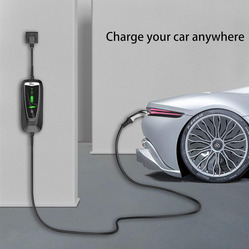 Teskee EV-Ladegerät Typ 2 Tragbare EV-Autos Heim-Ladestation Wallbox mit Anzeigeleuchte Tragetasche