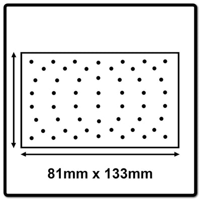 Mirka Iridium Premium-Schleifpapier 81x133mm Klett 54-Loch, Korn 80, 100 Stk / Zum Schleifen von Lac