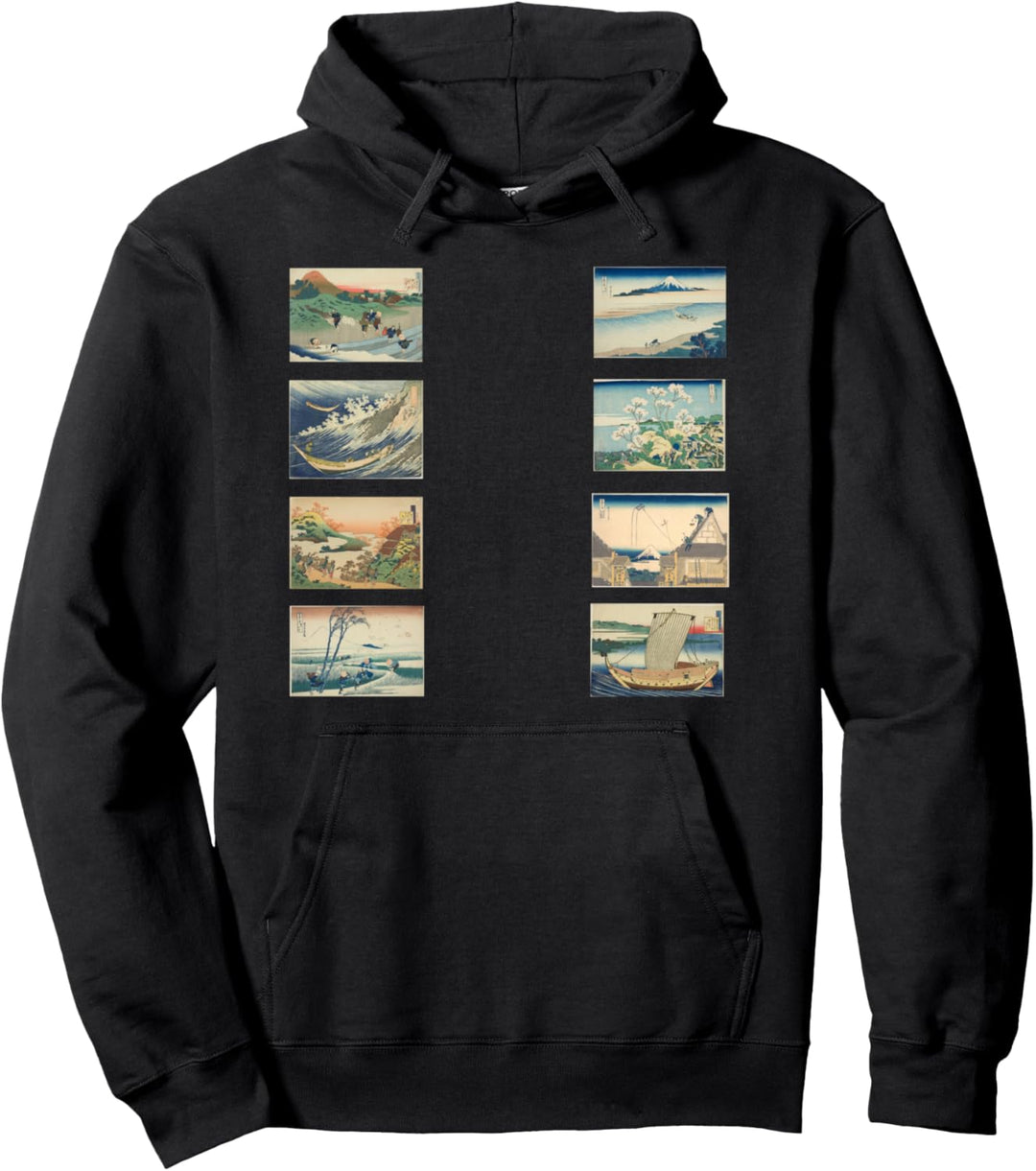Hokusai Berühmte Klassische Japanische Kunst Stilvolles Pullover Hoodie
