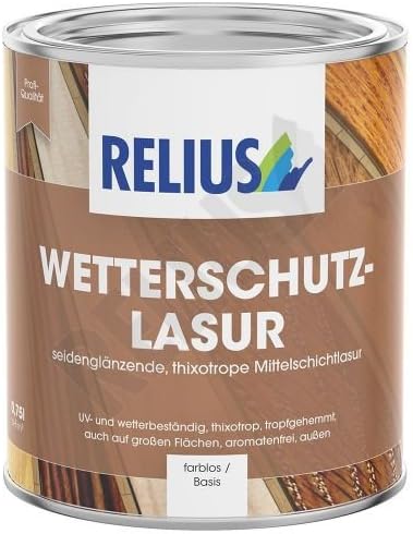 Relius Wetterschutzlasur Grösse 5 LTR, Farbe eiche hell 5 LTR Eiche Hell, 5 LTR Eiche Hell