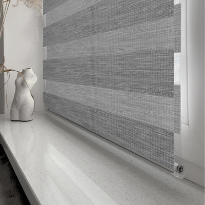 Home-Vision® DuoRollo Klemmfix, Doppelrollo ohne Bohren mit Klämmträgern, Rollos für Fenster und Tür