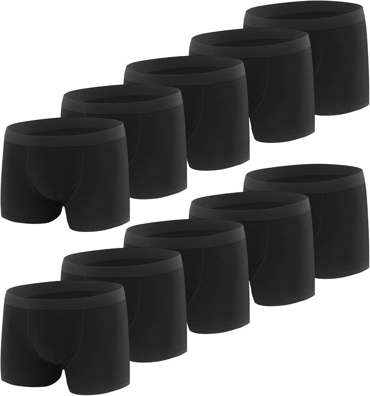 L&K-II Boxershorts Jungen Baumwolle Kinder Unterhosen 10er Pack 1604 134-140 10er Black, 134-140 10e