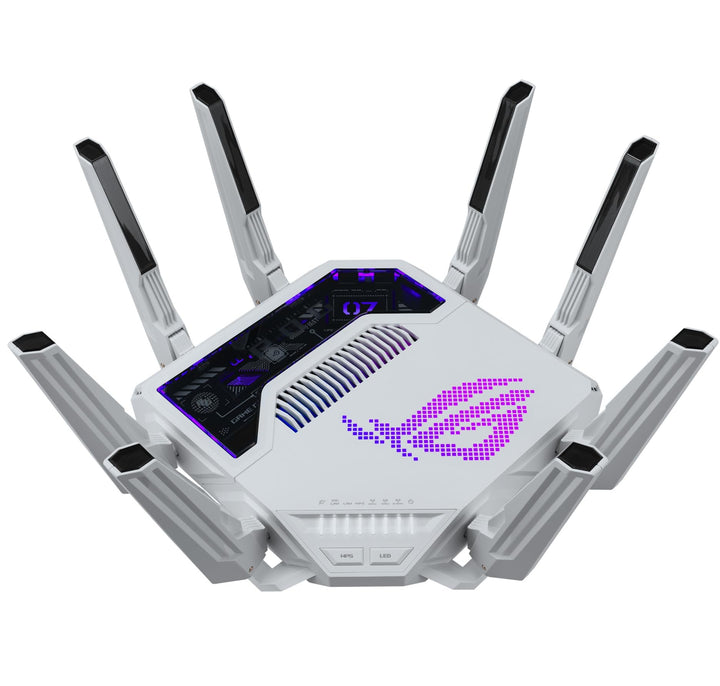 ASUS ROG Rapture GT-BE19000AI Tri-Band Gaming Router (320MHz, WiFi 7, 802.11be, bis zu 325m² Abdecku