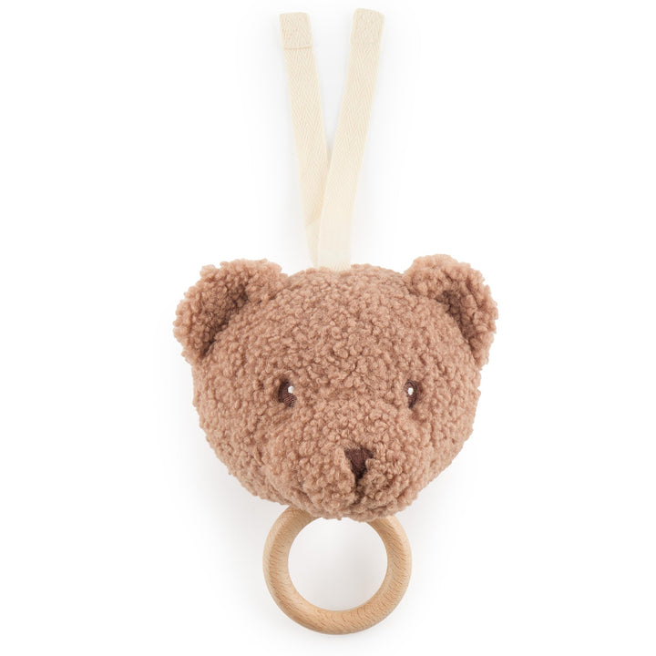 Bieco Musikspieluhr Bär Mika | ca. 30 cm | Baby Spieluhr aus Bouclé | Teddy Einschlafhilfe Babys | T