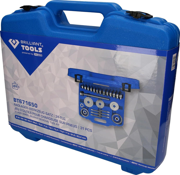 BRILLIANT TOOLS BT671650 Radlager-Werkzeug-Satz, 31-tlg [Powered by KS TOOLS]