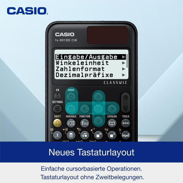 Casio FX-991DE CW ClassWiz technisch wissenschaftlicher Rechner mit Art-case "runner", deutsche Menü