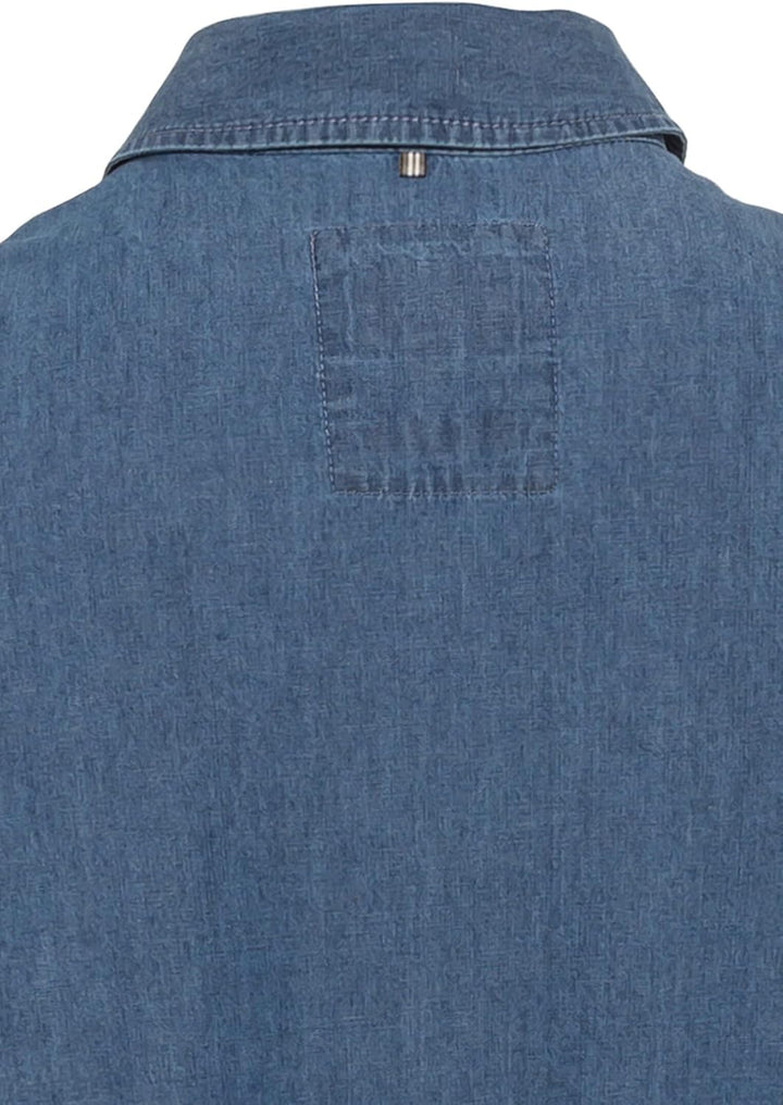 camel active Damen Denim-Kleid aus Organic Cotton XS Blau, XS Blau