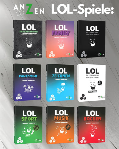 LOL - Das Kartenspiel - Lachen verboten | Lustiges Partyspiel mit Lachgarantie | Gesellschaftsspiel