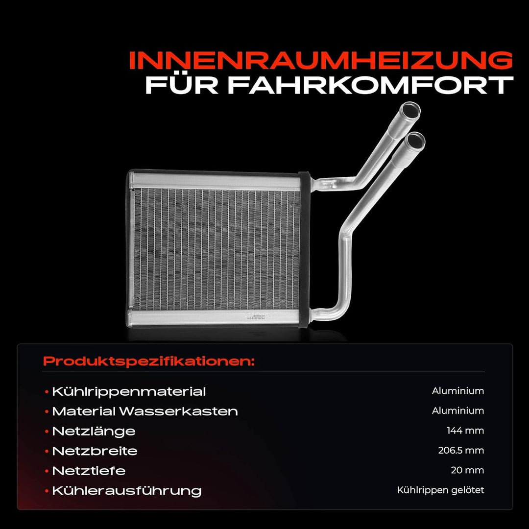Frankberg Wärmetauscher Innenraumheizung Kompatibel mit Rio II JB 1.4L-1.6L 2005-Heute Replace# 9713