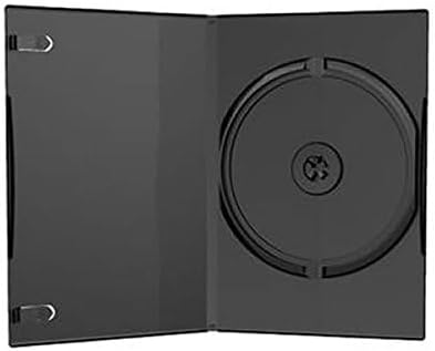 MediaRange DVD-Leerhülle, schmal, für 1 Disc, 7mm, maschinenfähig, schwarz, 50 Stück