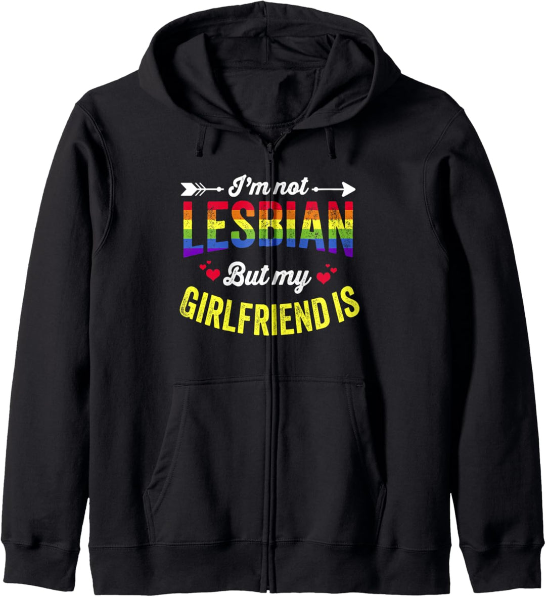 Ich bin keine Lesbe, aber meine Freundin ist lesbisch, LGBT-Trans. Kapuzenjacke