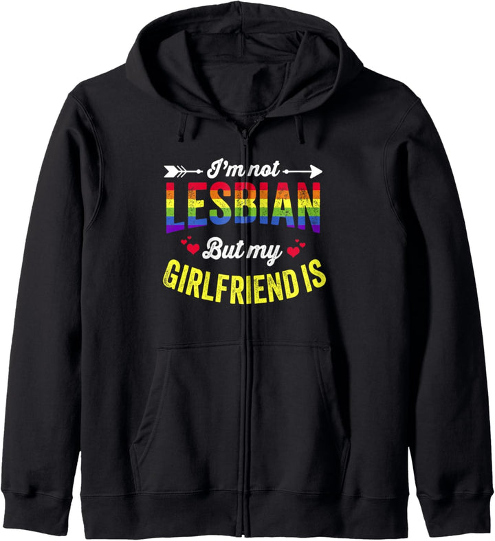 Ich bin keine Lesbe, aber meine Freundin ist lesbisch, LGBT-Trans. Kapuzenjacke