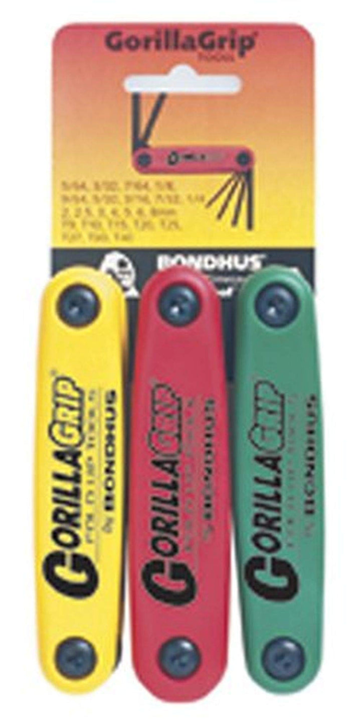Bondhus 12533 Triple Pack GorillaGrip hochklappen Werkzeug mit Proguard Finish, 2 mm – 8 mm