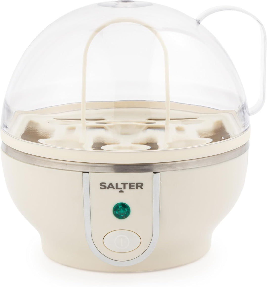 Salter Retro Cream Eierkocher - Weich-, Mittel- & Hartgekocht, Kapazität für 7 Eier, Kontrollleuchte