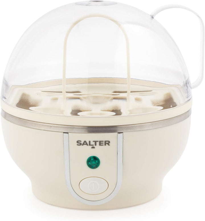Salter Retro Cream Eierkocher - Weich-, Mittel- & Hartgekocht, Kapazität für 7 Eier, Kontrollleuchte