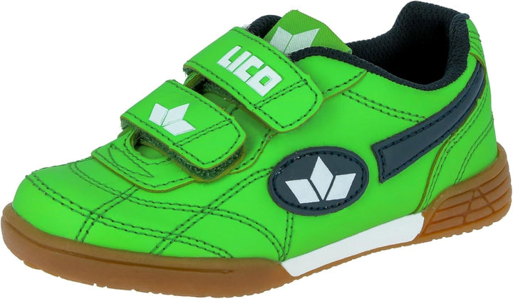 Lico Unisex Kinder Bernie V Hallenturnschuhe(Klettverschlüsse können variieren) 25 EU Grün Marine We