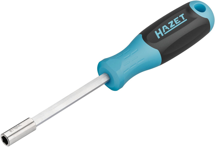 HAZET Bithalter 811BML, 210 mm Länge, 1/4 Zoll Sechskant hohl, mit Magnet für sicheres Festhalten vo