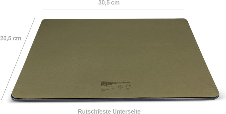 Hama Wireless Charger Mauspad XXL mit Qi Ladegerät (grosses Mauspad mit induktiver Ladestation, Hand