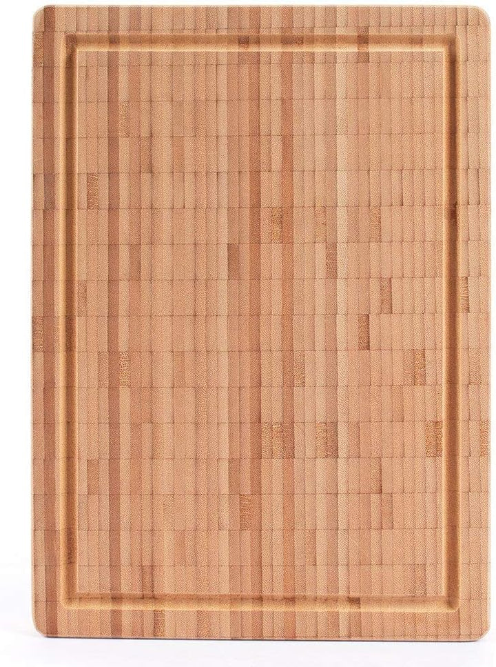 ZWILLING Schneidbrett aus massiven Bambusholz mit Saftrille, beidseitig nutzbar, mittel, 36 x 26 cm