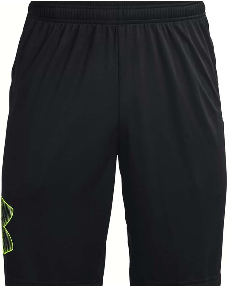 Under Armour Herren Kurz Tech Graphic Shorts S Schwarz (008)/High-vis-gelb, S Schwarz (008)/High-vis