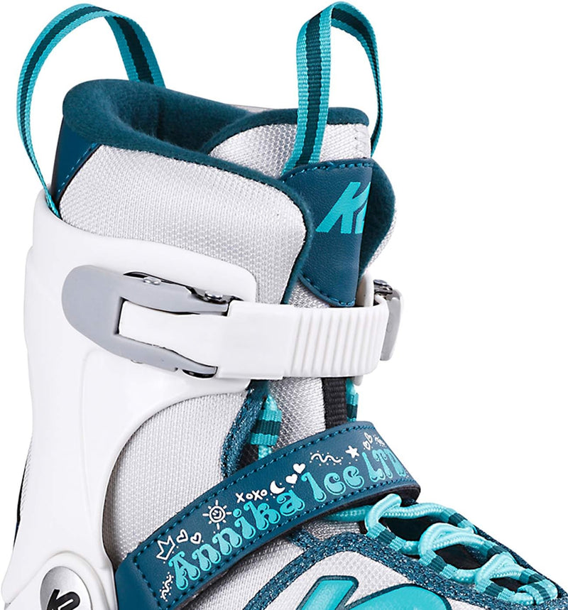 K2 Skates Mädchen Schlittschuhe Annika Ice Ltd, white - blue, 25E0308 M (EU: 32-37 / UK: 13-4 / US: