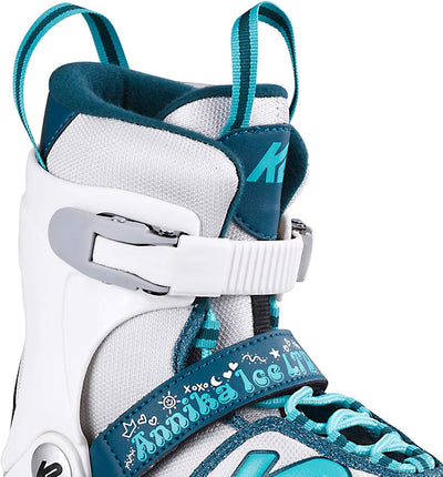 K2 Skates Mädchen Schlittschuhe Annika Ice Ltd, white - blue, 25E0308 S (EU: 29-34 / UK: 10-1 / US: