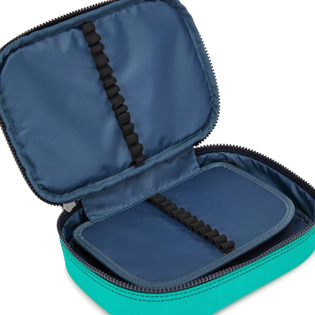 Kipling 100 Pens Case Federmäppchen, 100 Stifte Blau, Grün, Blau, Blau, Grün, Blau