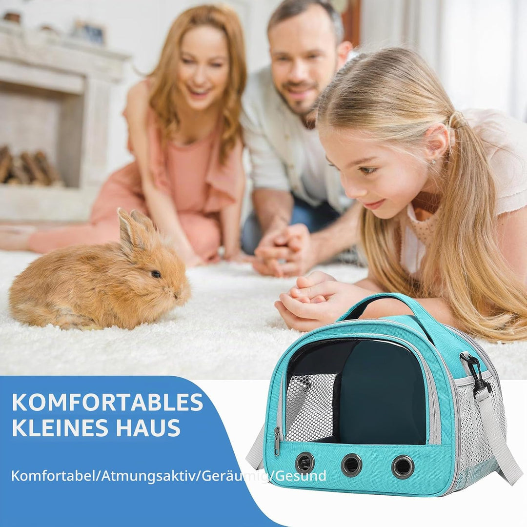 30 * 27 * 21cm Transportbox Katze, Meerschweinchen-Tragetasche, Katzen Tragetasche, mit Schultergurt