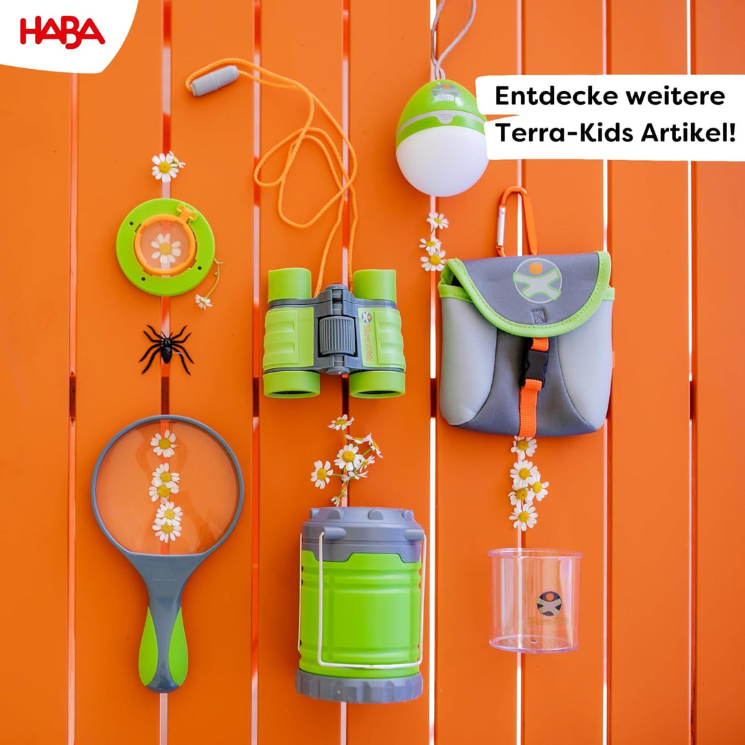 HABA Terra Kids Fernglas für Kinder mit 4-facher Vergrösserung inklusive Tasche – 1004132001