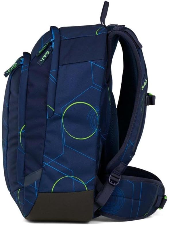 Satch Air Schulrucksack Set 3tlg. inkl. Schlamperbox und Sporttasche Blue Tech, Blue Tech