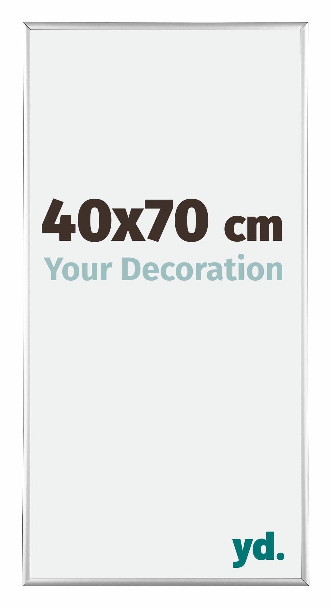 yd. Your Decoration - Bilderrahmen 40x70 cm - Bilderrahmen aus Aluminium mit Acrylglas - Antireflex