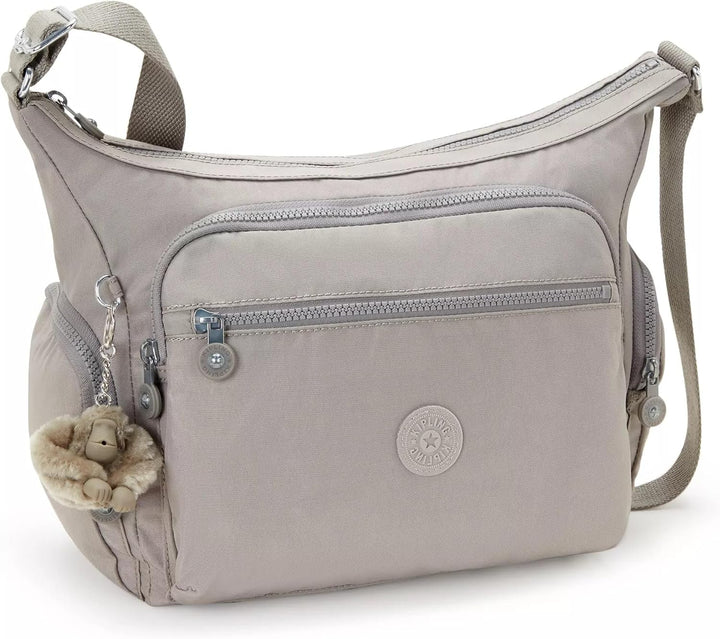 Kipling GABBIE Mittelgrosse Umhängetasche Grau/Crew Fleece, Grau/Crew Fleece