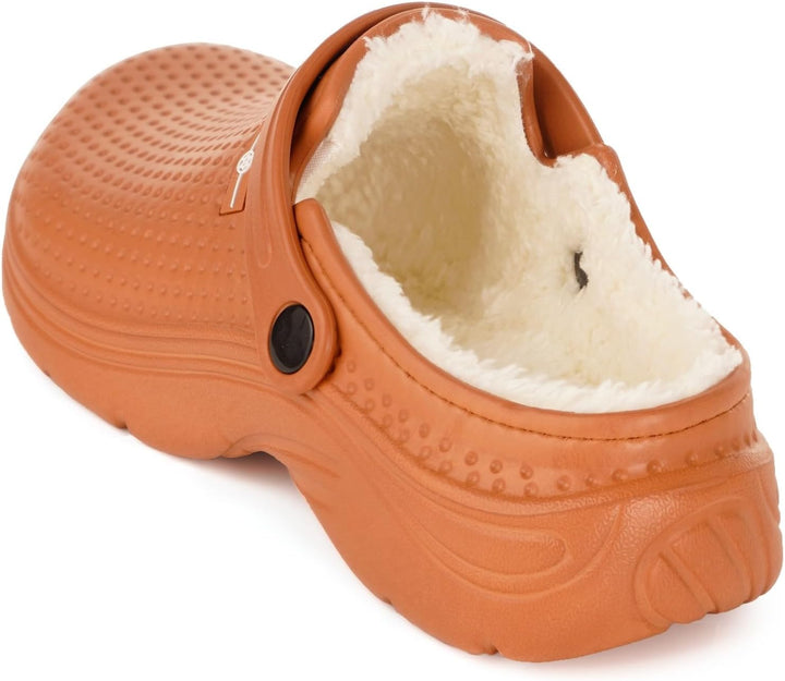 Eagsouni Clogs Hausschuhe Gefüttert Herren Damen Winter Gartenschuhe Wasserdicht Gartenclogs Warme P