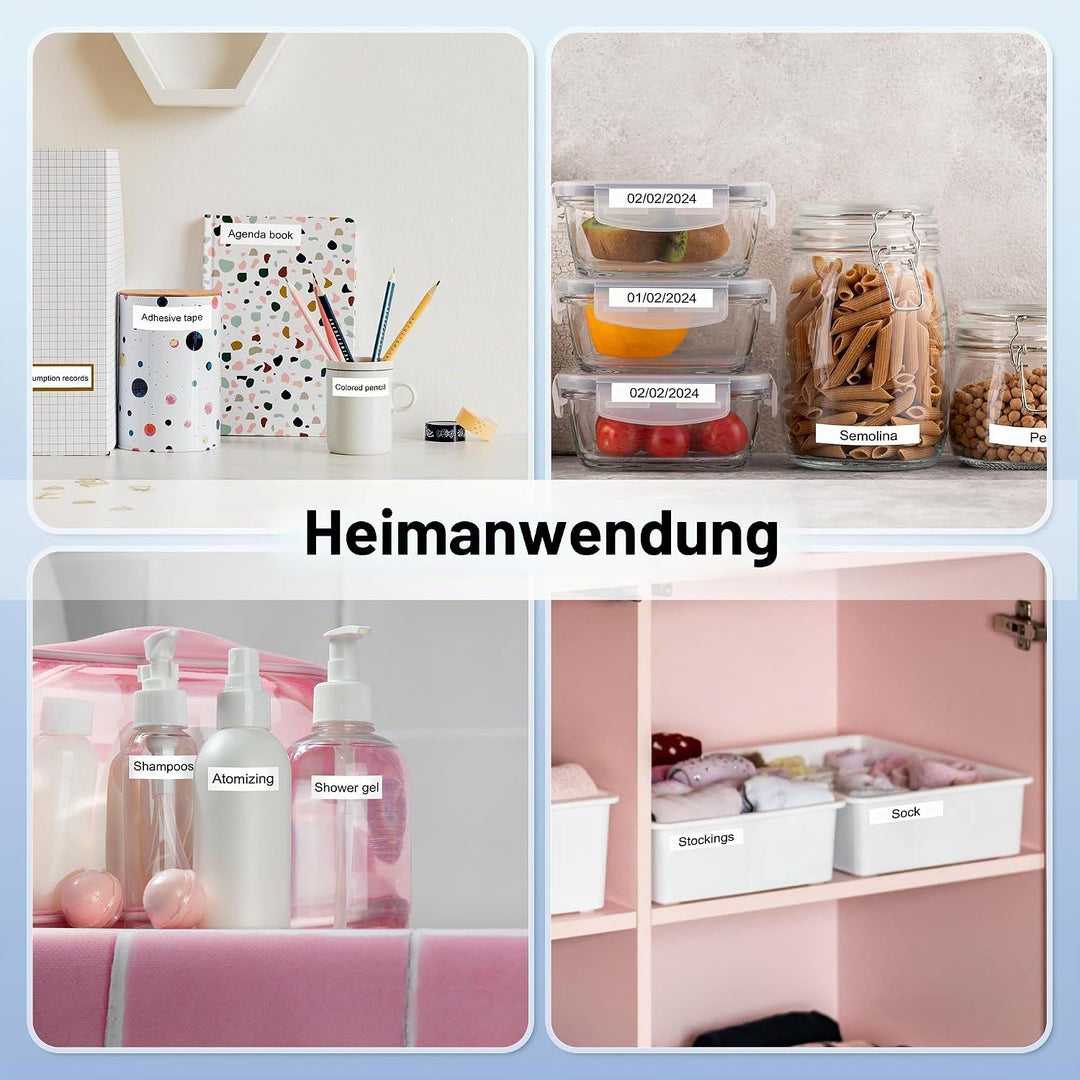 MarkField Kompatible Etikettenband als Ersatz für Dymo Letratag Kunststoff Schriftband 91221 S072166